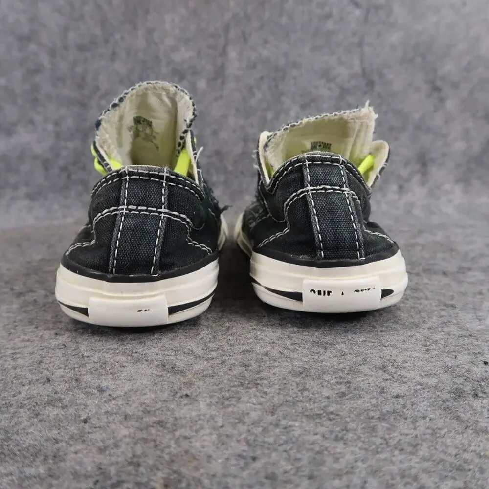 Converse Shoes Toddler 8 Sneakers One Star Casual Baby Infant Canvas Black Flat